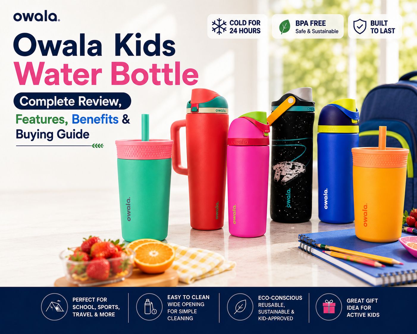 Owala Kids Water Bottle